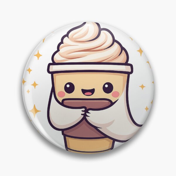 Item preview, Pumpkin Latte – Cute Kawaii Halloween Coffee Design designed and sold by WojcikDesigners.