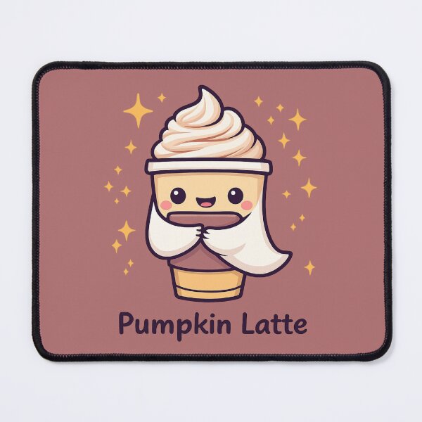 Item preview, Pumpkin Latte – Cute Kawaii Halloween Coffee Design designed and sold by WojcikDesigners.