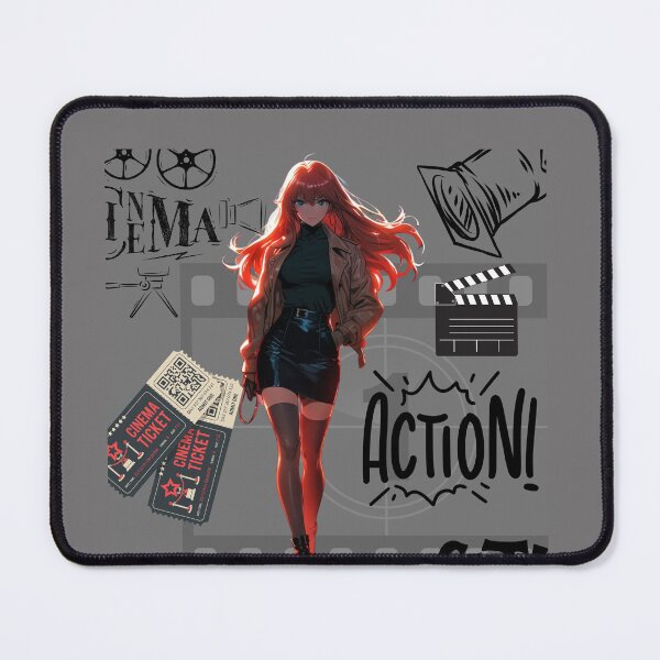 Item preview, Anime Cinema Girl: Action! — Movie Lover & Film Student Gift designed and sold by KomoFrames.