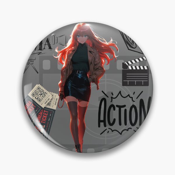 Item preview, Anime Cinema Girl: Action! — Movie Lover & Film Student Gift designed and sold by KomoFrames.