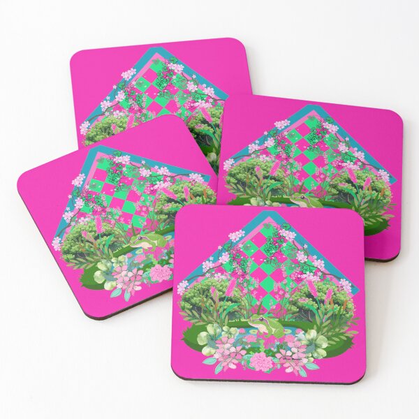 Item preview, Frog in pink and green  designed and sold by artbyomega.