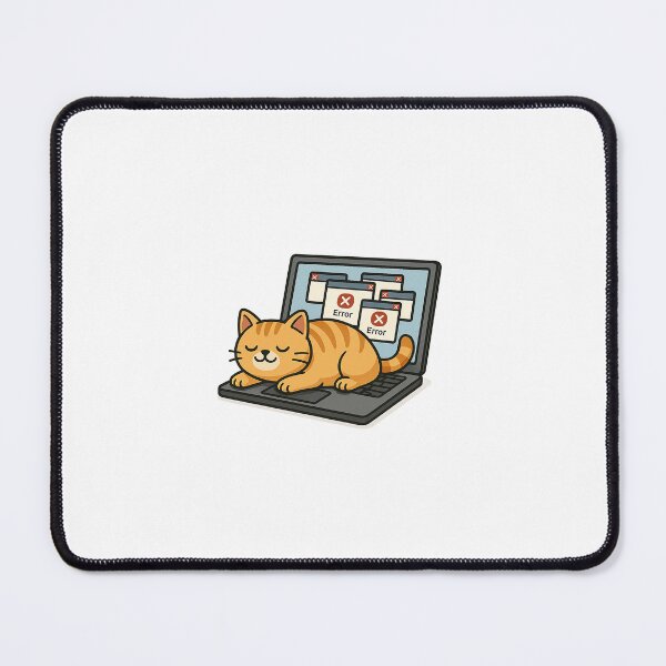 Item preview, Funny Cat on Laptop – Cute Cartoon Kitty Computer Humor Design for Cat Lovers designed and sold by MeowLaugh.