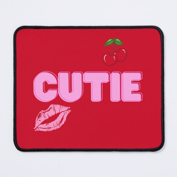 Item preview, "Cutie" Script with Cherry designed and sold by Vibrant Threads.