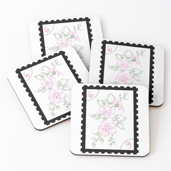 Item preview, Pink Flower Stamp designed and sold by WillowTreeArt.