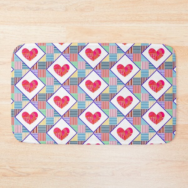 Item preview, Psychedelic Heart Quilt designed and sold by Chinaberries.