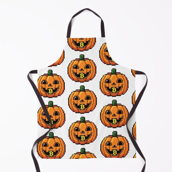 Item preview, Cute Pixel Pumpkin Bitcoin Halloween Crypto Jack-o’-Lantern designed and sold by pixelpulsenyc.