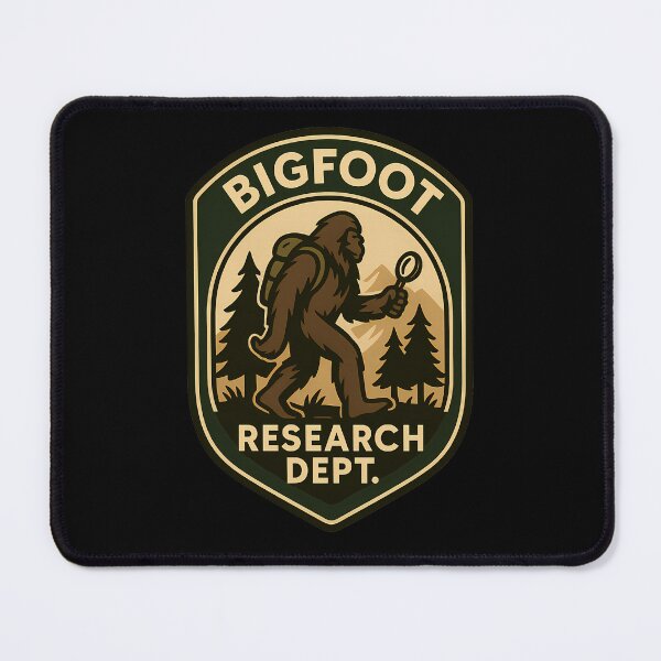 Item preview, Bigfoot Research Dept Outdoor Badge designed and sold by meshhead.