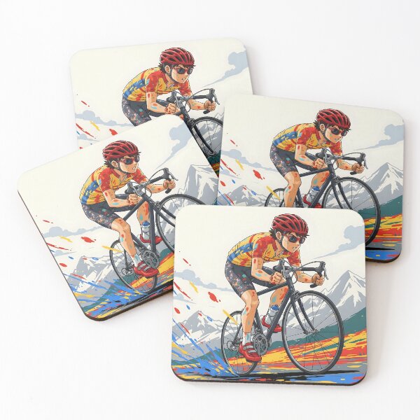 Item preview, Paint Splatter Cyclist designed and sold by All-Shopping.
