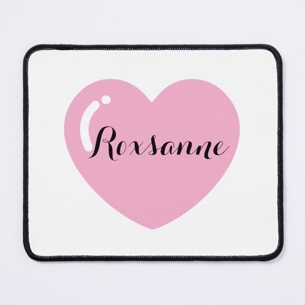 Item preview, Roxsanne name with Pink Heart designed and sold by Artbymonika.