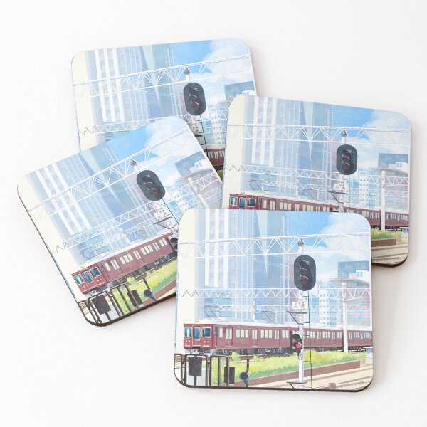 Item preview, Sunny day~ Hankyu train departing Osaka Umeda Station  梅田や 空青々と 電車出ずる designed and sold by Yiran0121.