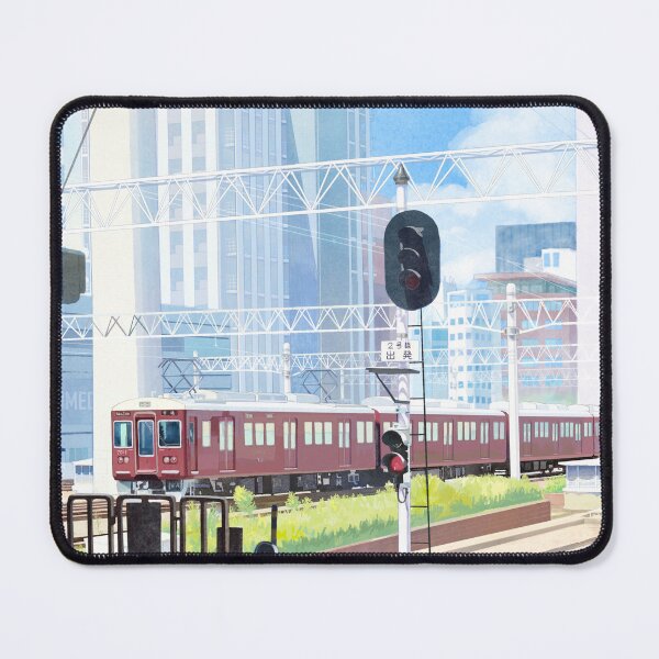 Item preview, Sunny day~ Hankyu train departing Osaka Umeda Station 梅田や 空青々と 電車出ずる designed and sold by Yiran0121.