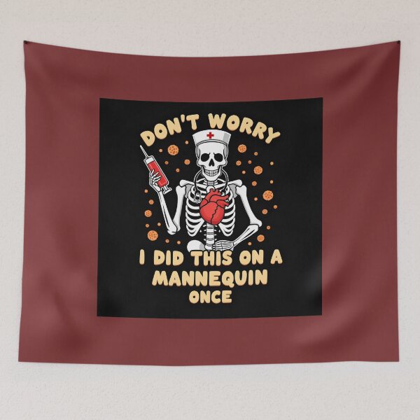 Item preview, Nurse Skeleton Mannequin – Funny Medical Graphic designed and sold by Nest & Thread.
