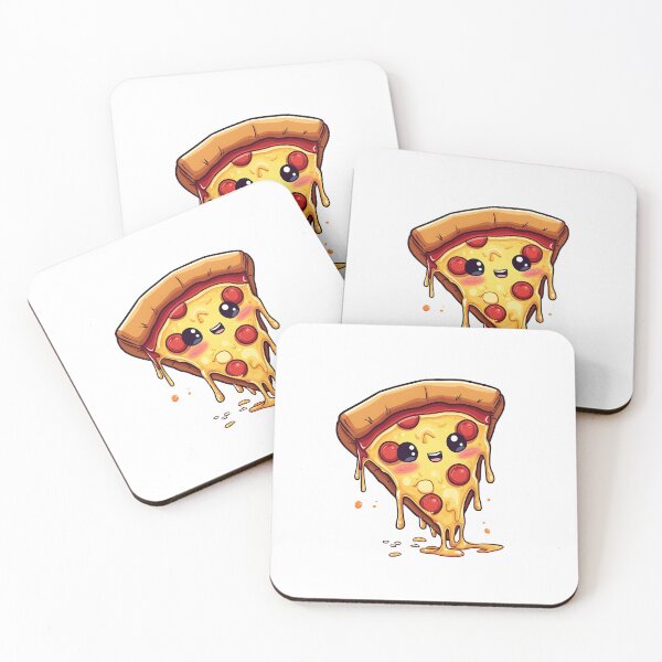 Item preview, Pizza Slice Kawaii designed and sold by VibeTCreations.
