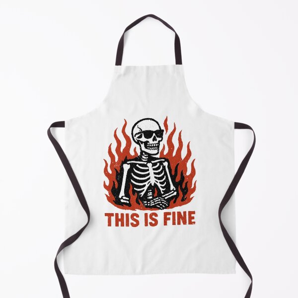 Item preview, This Is Fine Skeleton designed and sold by Dazzlement.