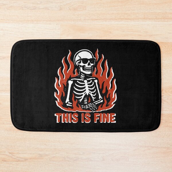 Item preview, This Is Fine Skeleton designed and sold by Dazzlement.