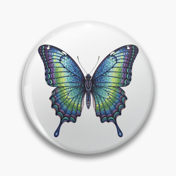 Item preview, Pointillism Butterfly – Intricate Symmetrical Dot Pattern designed and sold by Dino-Lune.