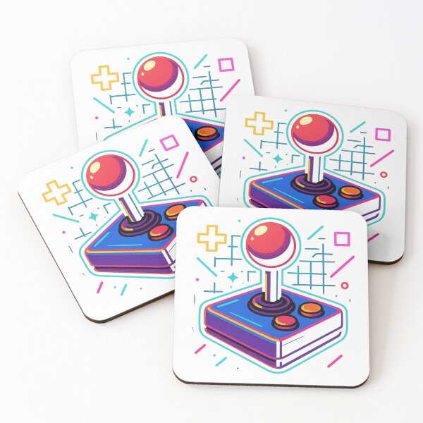 Item preview, Retro Arcade Joystick Neon Pixel designed and sold by Design Express.