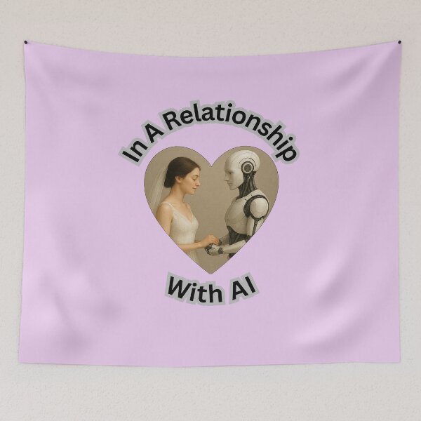 Item preview, Woman In A Relationship With AI designed and sold by MPH-Design.