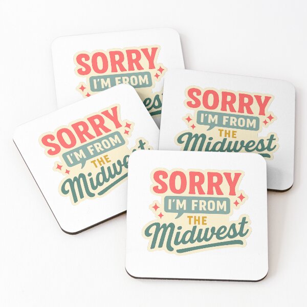 Aperçu de l'œuvre Désolé, je viens du Midwest créée et vendue par Coffee & Chaos Co..