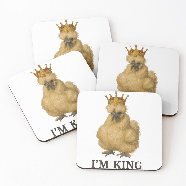 Item preview, I'm King Silkie Chicken designed and sold by SilkeHenSticke.