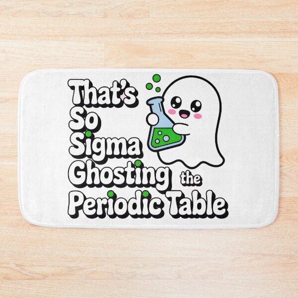 Item preview, Halloween Chemistry Ghost Sigma Ghosting Periodic Table Science Gift Tee designed and sold by AnnDesignStudio.