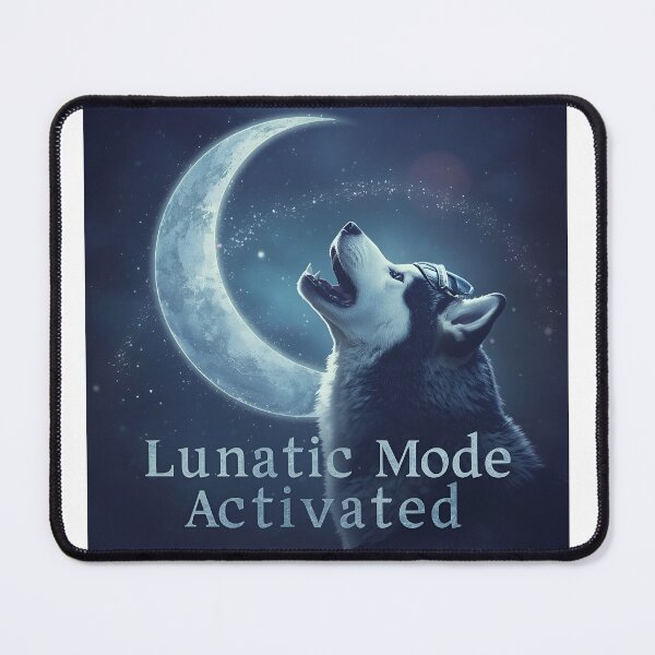 Item preview, "Lunatic Mode Activated" Howling Husky designed and sold by MemGraphicss.