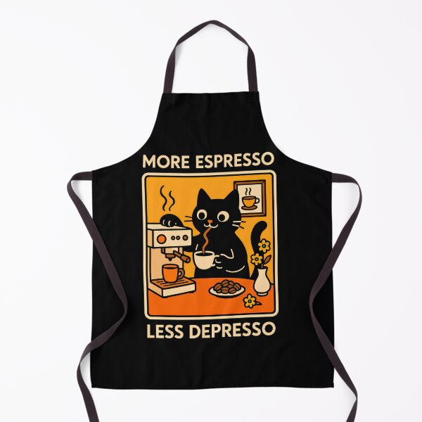 Item preview, More Espresso Less Depresso Cat 2 designed and sold by TheSamuraiCat.