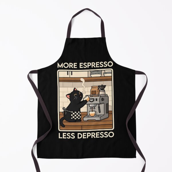 Item preview, More Espresso Less Depresso Cat designed and sold by TheSamuraiCat.