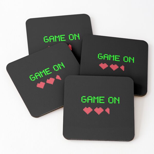 Item preview, Game On Pixel Hearts designed and sold by LevelUpLab.