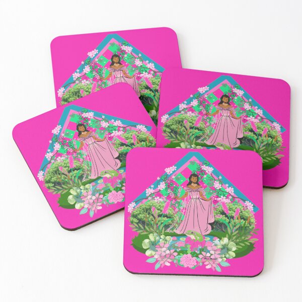 Item preview, Queen in pink and green 8 designed and sold by artbyomega.
