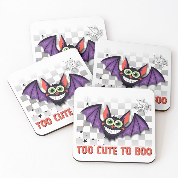 Item preview, Too Cute to Boo – Funny Cute Bat Halloween Design designed and sold by Yuli Club.