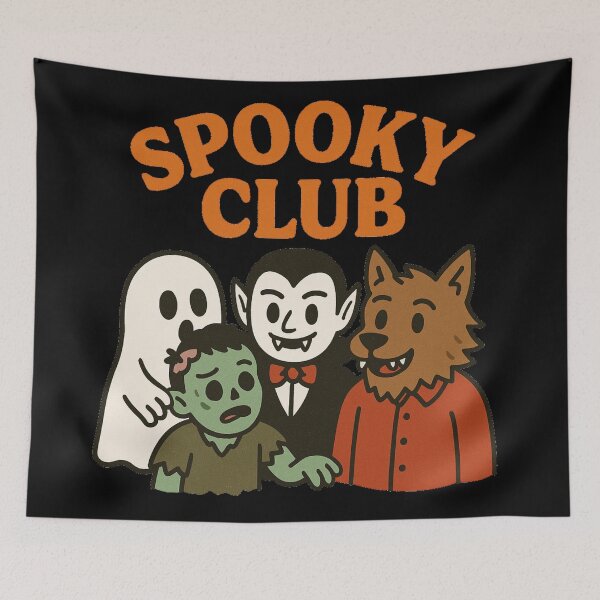 Item preview, Cute Halloween Friends Spooky Club designed and sold by DesignsDominus.