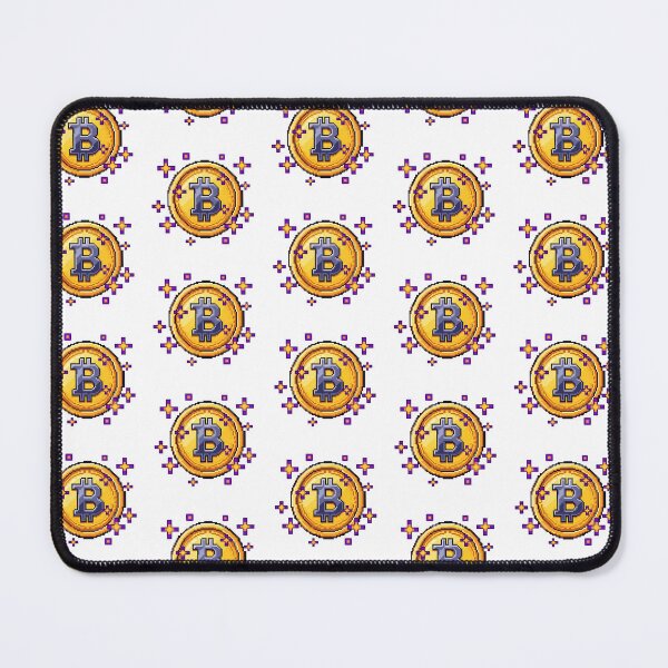 Item preview, Pixel Art Bitcoin Gold Coin With Sparkles Crypto Design designed and sold by pixelpulsenyc.
