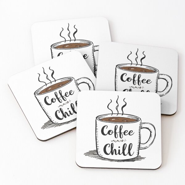 Item preview, Coffee and Chill – Funny Hand-Drawn Coffee Mug Design designed and sold by CoffeeLover1013.