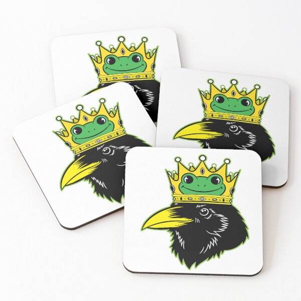 Item preview, Cartoon Style King Raven Crown Frog designed and sold by Brainstorming99.