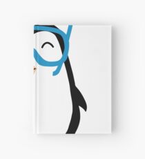 Funny Pool Party Time With Cute Penguin Wear Tee Shirt Hardcover Journal