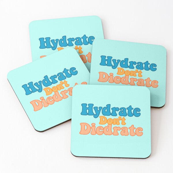 Item preview, Hydrate Don’t Diedrate - Funny Retro Wellness Quote designed and sold by GrannyEra.