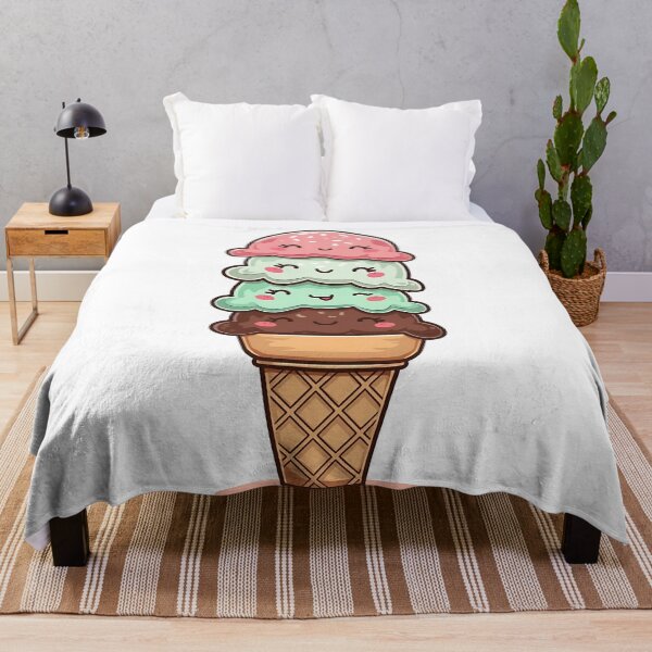 Artikelvorschau, Kawaii-Eiscreme entworfen und verkauft von VibeTCreations.