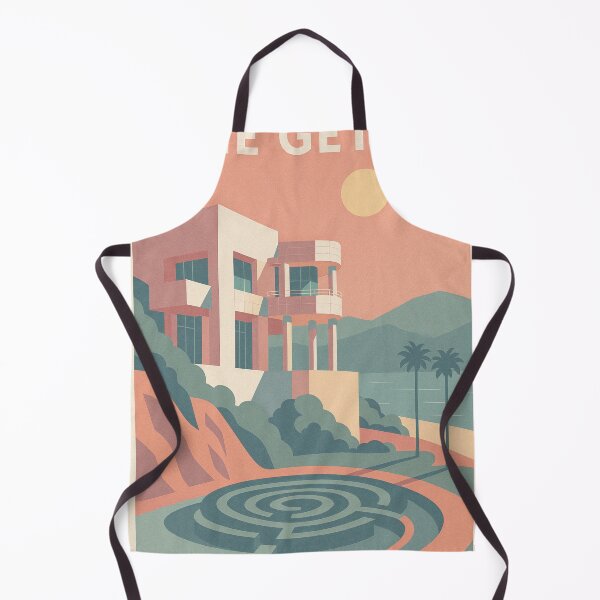 Item preview, The Getty – The California Museum’s Vintage Geometric Poster designed and sold by Pink & California.