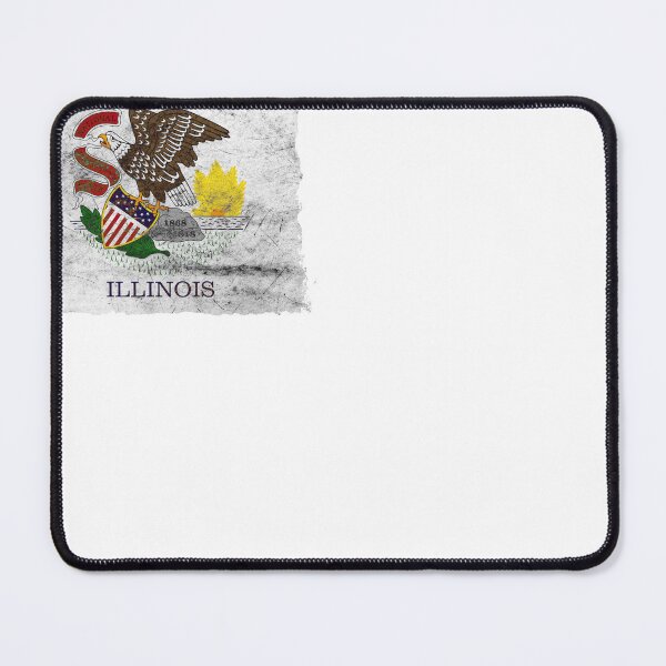 Item preview, Illinois Flag – Metal Texture Design designed and sold by RoyalMerchantShop.