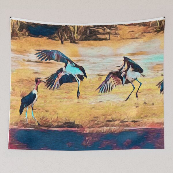 Item preview, Dance of the Maribou Stork With An Artsy Touch designed and sold by Kay Brewer.