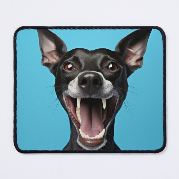 Item preview, A delighted dog with oversized ears joyfully sticking out its tongue designed and sold by anytka.