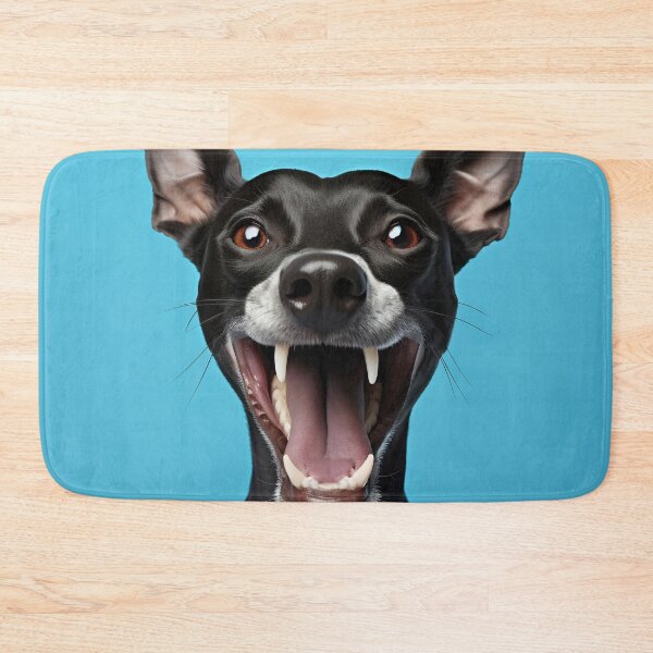Item preview, A delighted dog with oversized ears joyfully sticking out its tongue designed and sold by anytka.