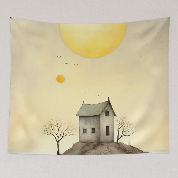 Item preview, Amber Solitude: House Under a Giant Sun designed and sold by anytka.