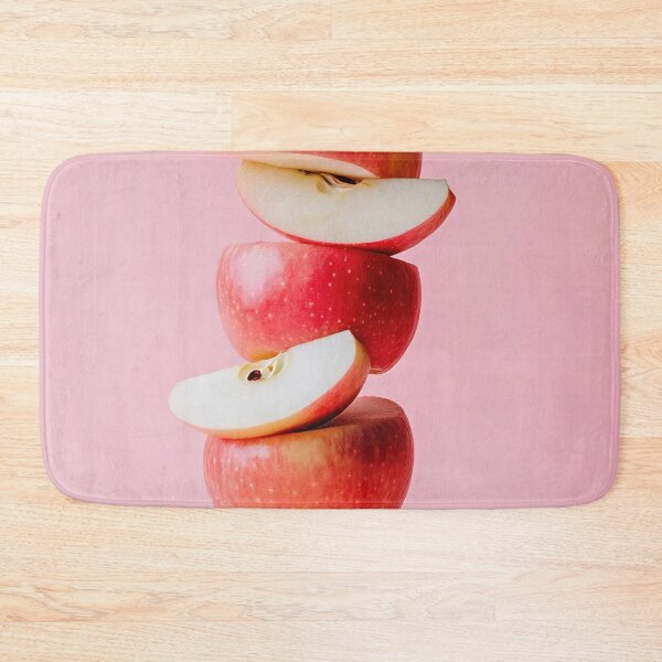 Item preview, Apples with leaf on pink designed and sold by anytka.