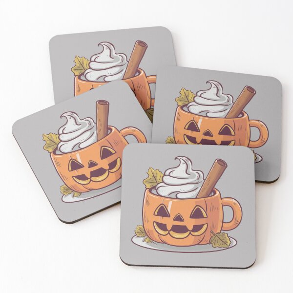 Item preview, Kawaii Pumpkin Spice Latte Mug Halloween designed and sold by gr00bson.