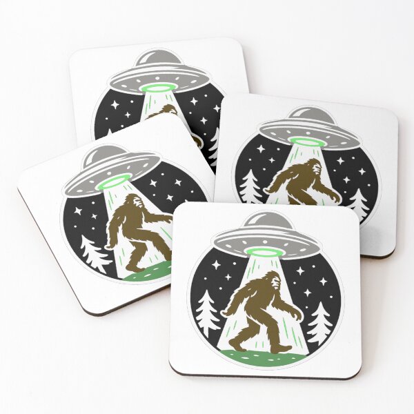 Artikelvorschau, Entführung durch Außerirdische mit Sasquatch | UFO-, Kryptiden- und paranormale Kunst entworfen und verkauft von TheDopamineShop.