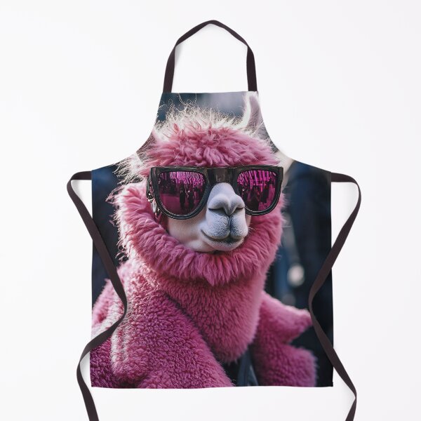 Item preview, Pink-coated llama in shades designed and sold by anytka.