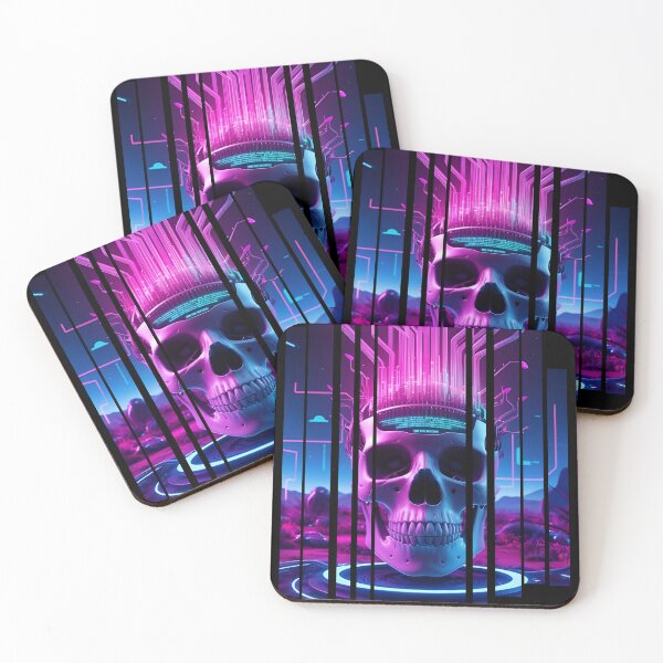 Item preview, Cybernetic skull with data streams 4 designed and sold by Neon G.