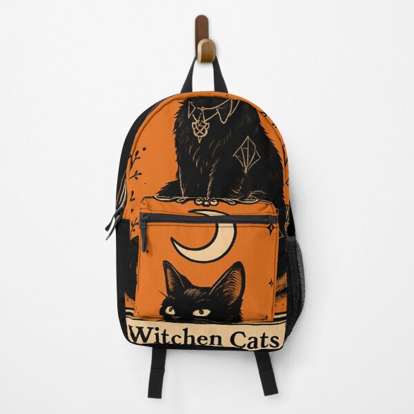 Item preview, Witchen Cats – Gothic Vintage Halloween Black Cat Design designed and sold by WojcikDesigners.